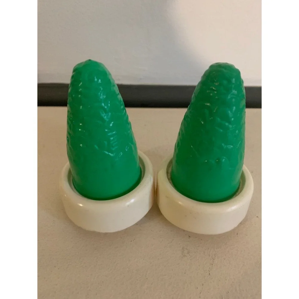 2 Vintage Little Tikes Blue‎ Roof  Dollhouse Tree Bush Replacement